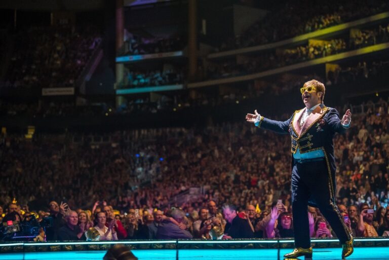 Elton John performs at Gila River Arena in Glendale, AZ on January 26, 2019. Photo courtesy of the artist.