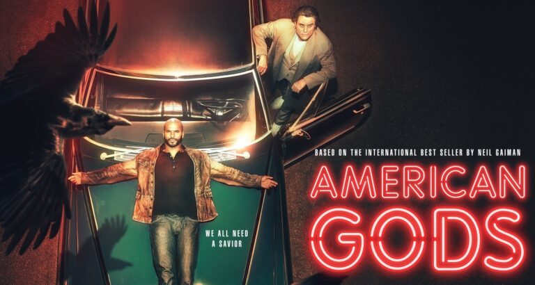 Ricky Whittle and Ian McShane in American Gods Season 2