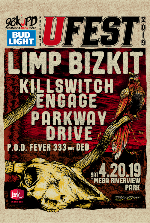 Limp Bizkit will headline 98KUPD's UFest, which also features Killswitch Engage, Parkway Drive and more