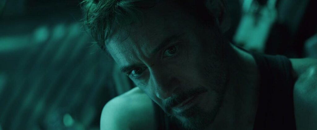 Robert Downey Jr. as Tony Stark in Avengers Endgame