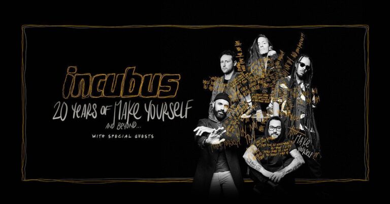 Incubus will hit the road to celebrate the 20th anniversary of their platinum selling album Make Yourself.