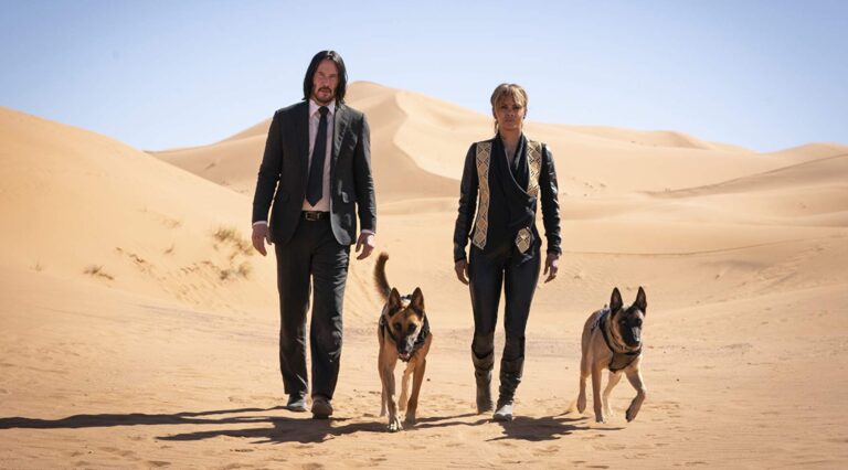 Keanu Reeves and Halle Berry in John Wick Chapter 3