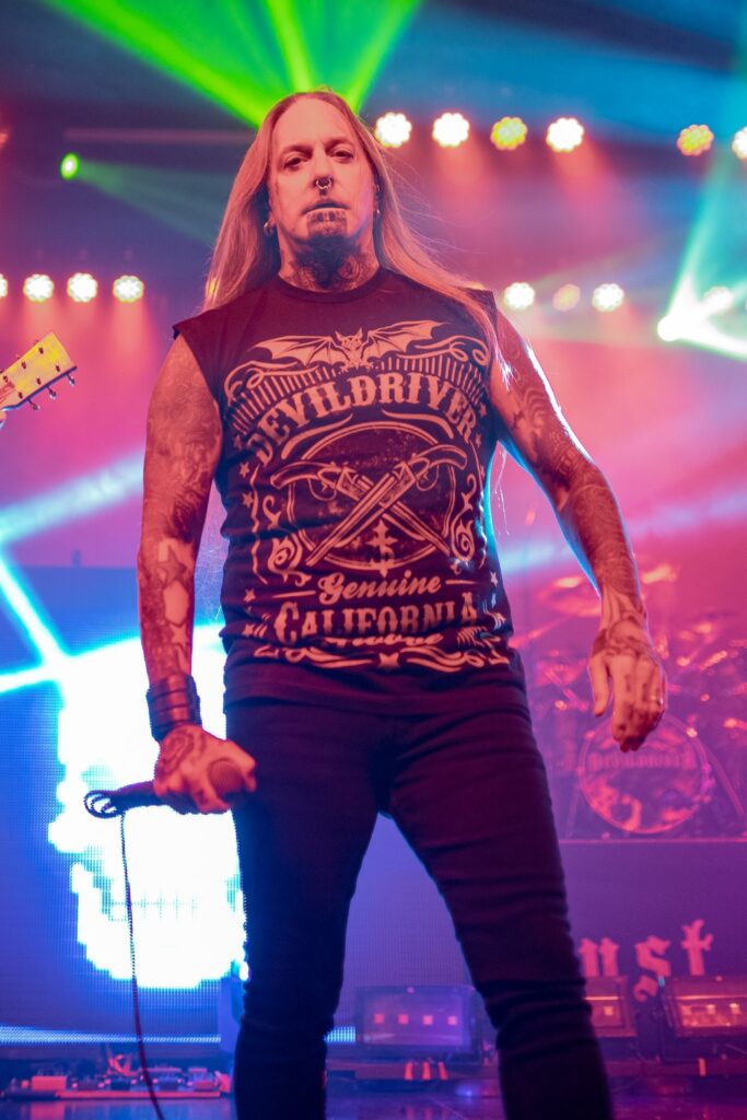 Devildriver performs at Marquee Theater in Tempe, AZ on June 18, 2019