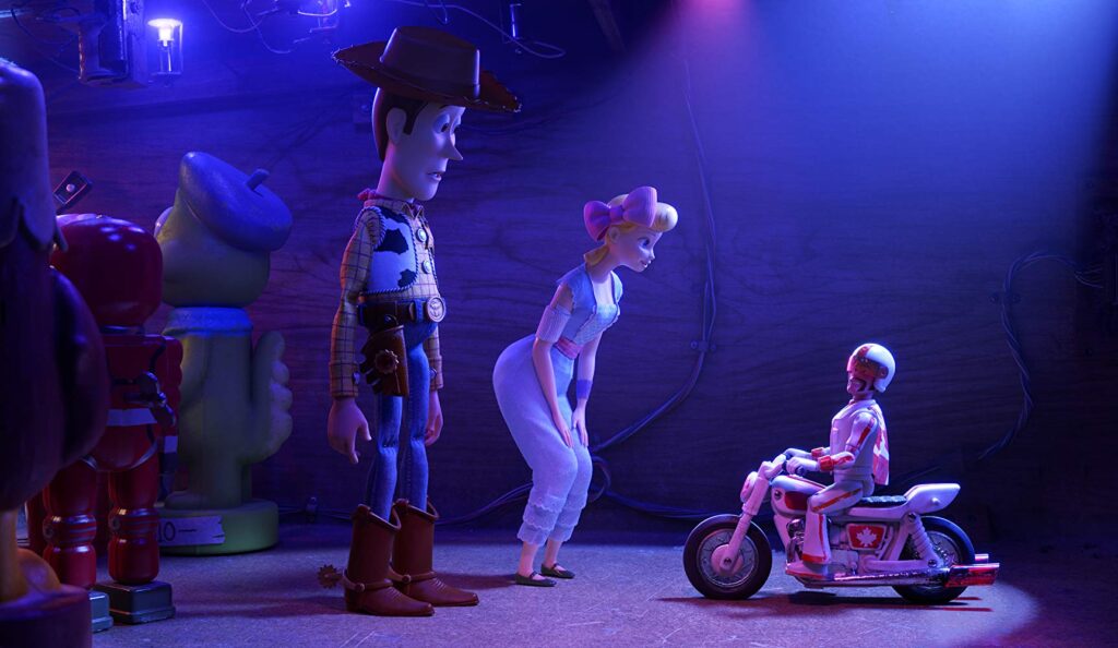 Tom Hanks, Christina Hendricks and Keanu Reeves in Toy Story 4