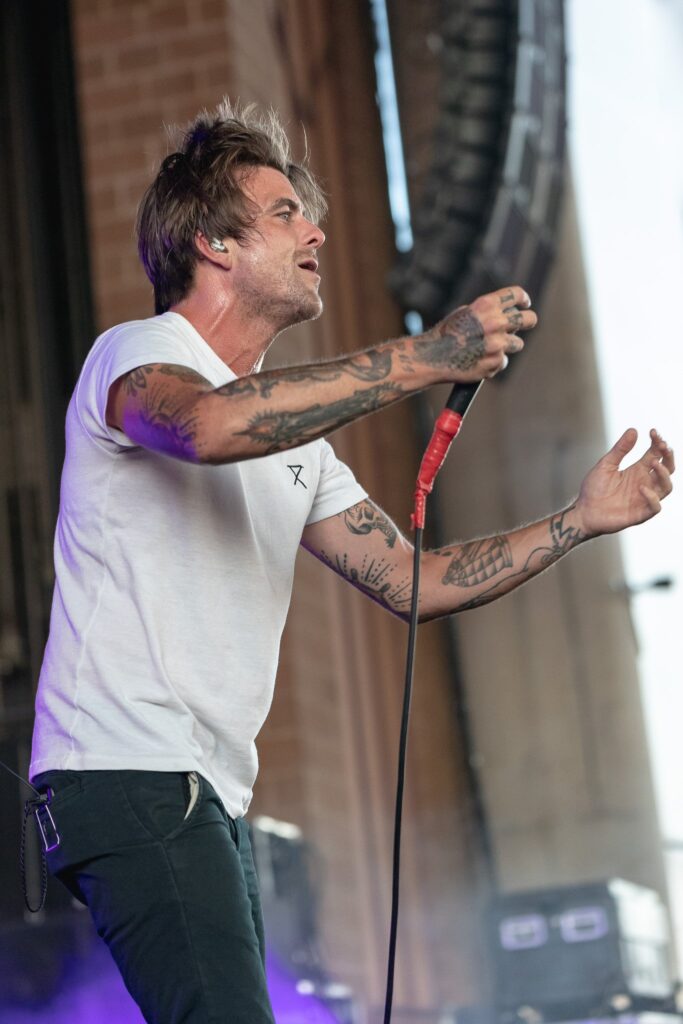 Circa Survive performs at the Rockstar Disrupt Festival in Phoenix, AZ on July 27, 2019.