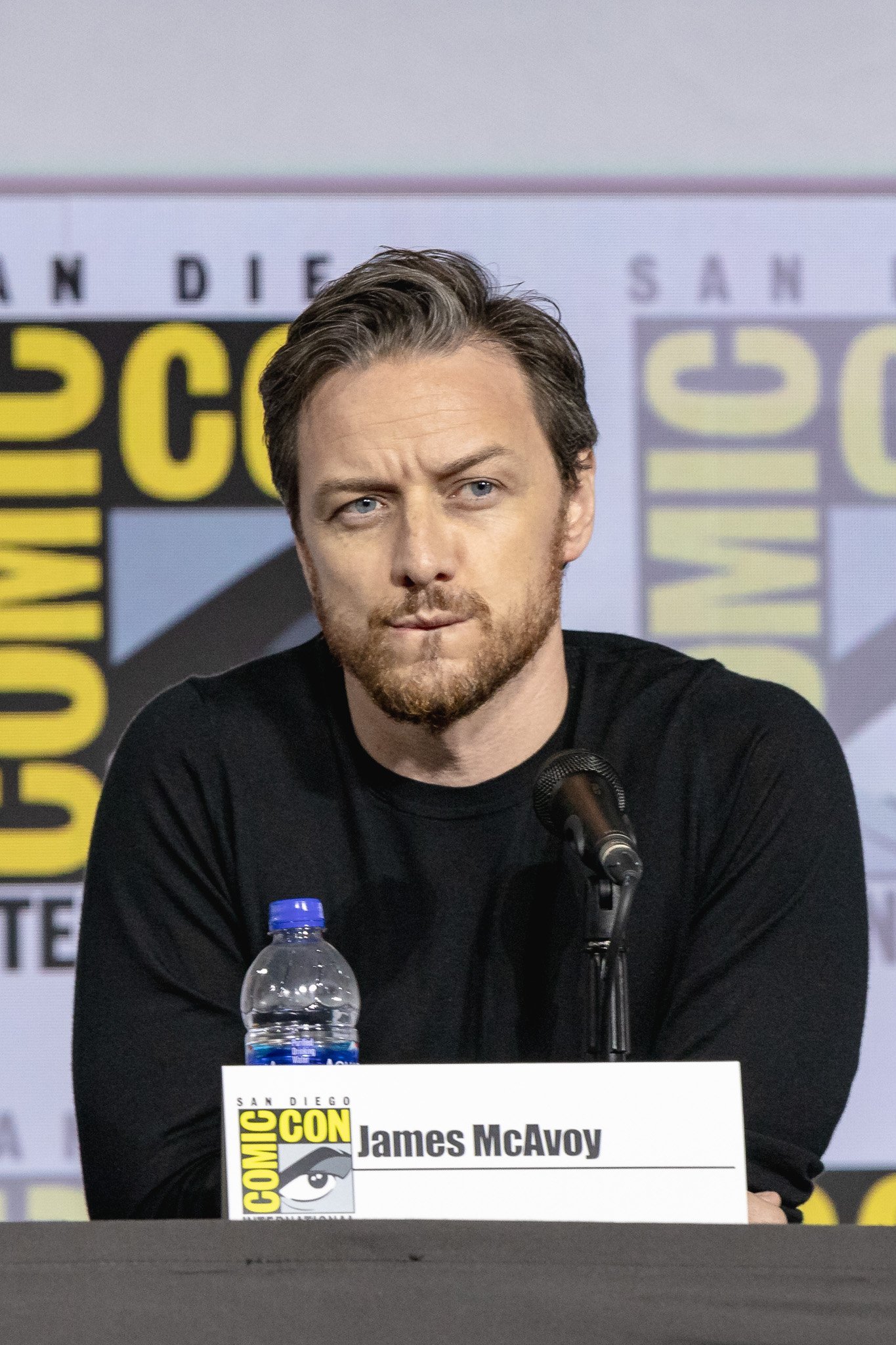 His 2019. James MCAVOY with Leopard Dark materials.