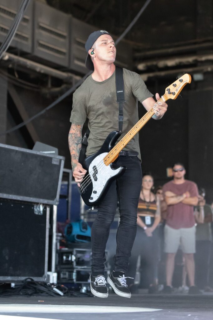 Sleeping with Sirens performs at the Rockstar Disrupt Festival in Phoenix, AZ on July 27, 2019.