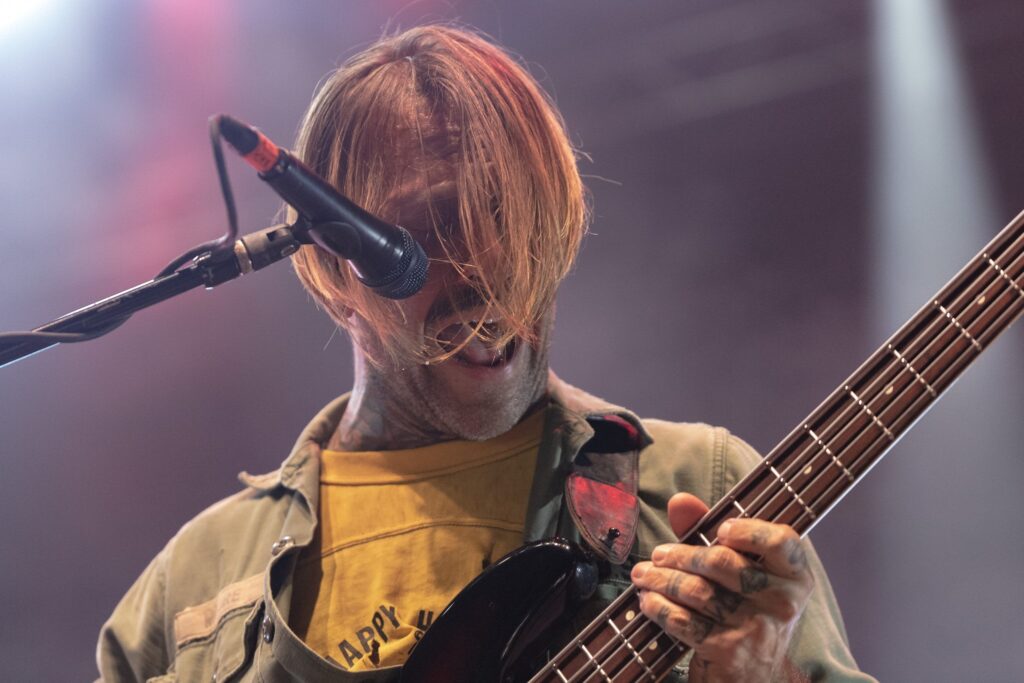 The Used performs at the Rockstar Disrupt Festival in Phoenix, AZ on July 27, 2019.