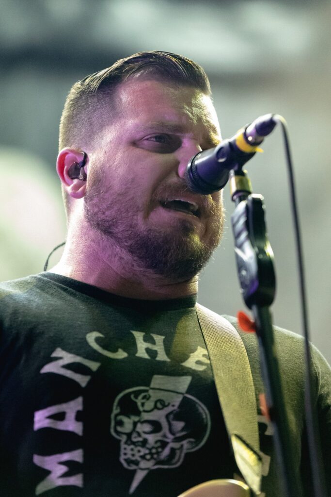 Thrice performs at the Rockstar Disrupt Festival in Phoenix, AZ on July 27, 2019.