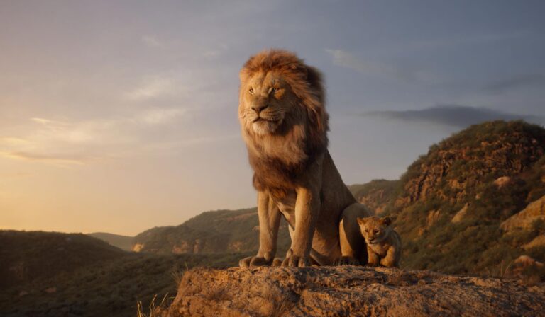 Mufasa and Simba in Disney's The Lion King