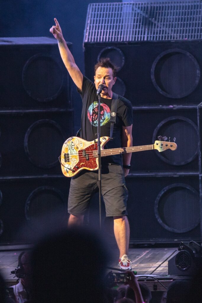 Blink-182 performs at Ak-Chin Pavilion in Phoenix, AZ on August 5, 2019.