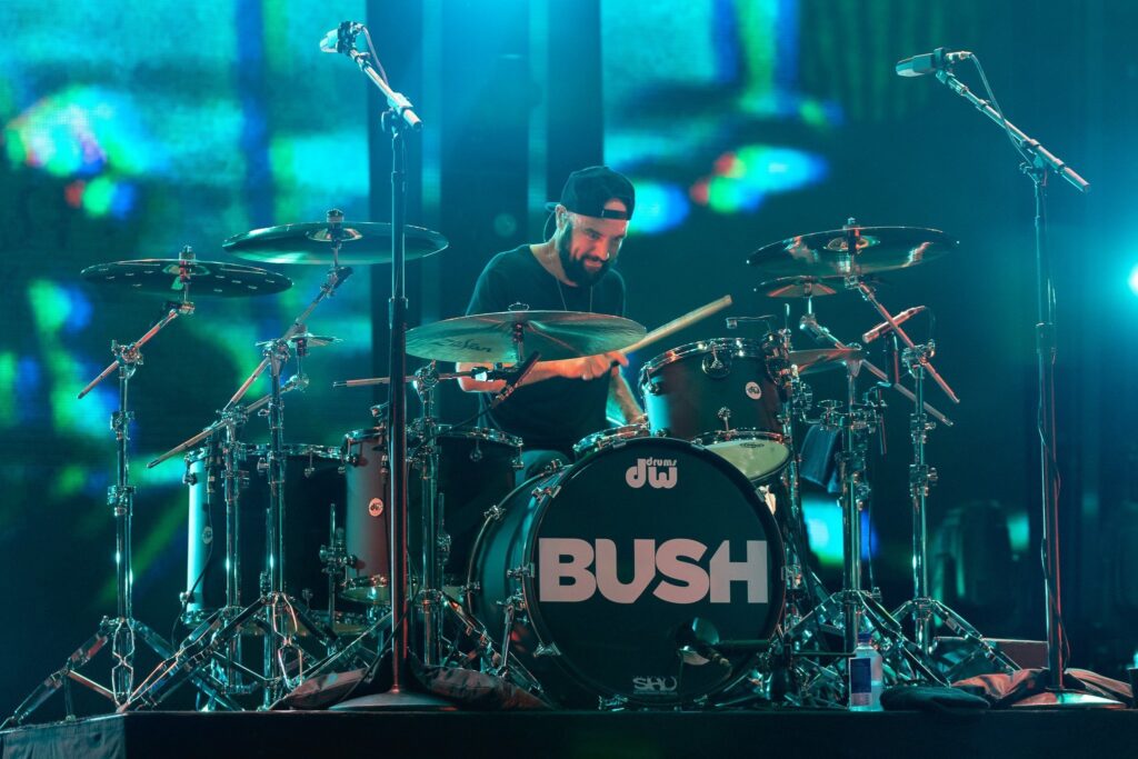 Bush performs at AVA Amphitheater in Tucson, AZ on August 11, 2019. Photo by Brent Hankins