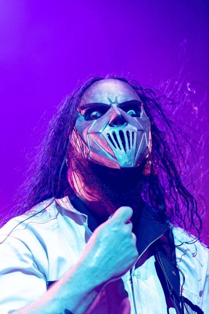 Slipknot performs at Ak-Chin Pavilion in Phoenix, AZ on August 4, 2019.