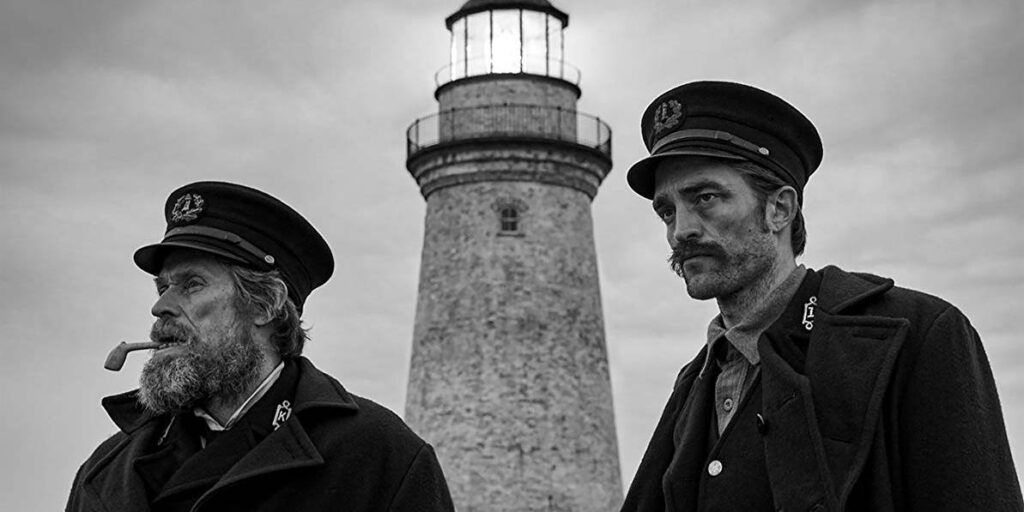 Willem Dafoe and Robert Pattinson in The Lighthouse