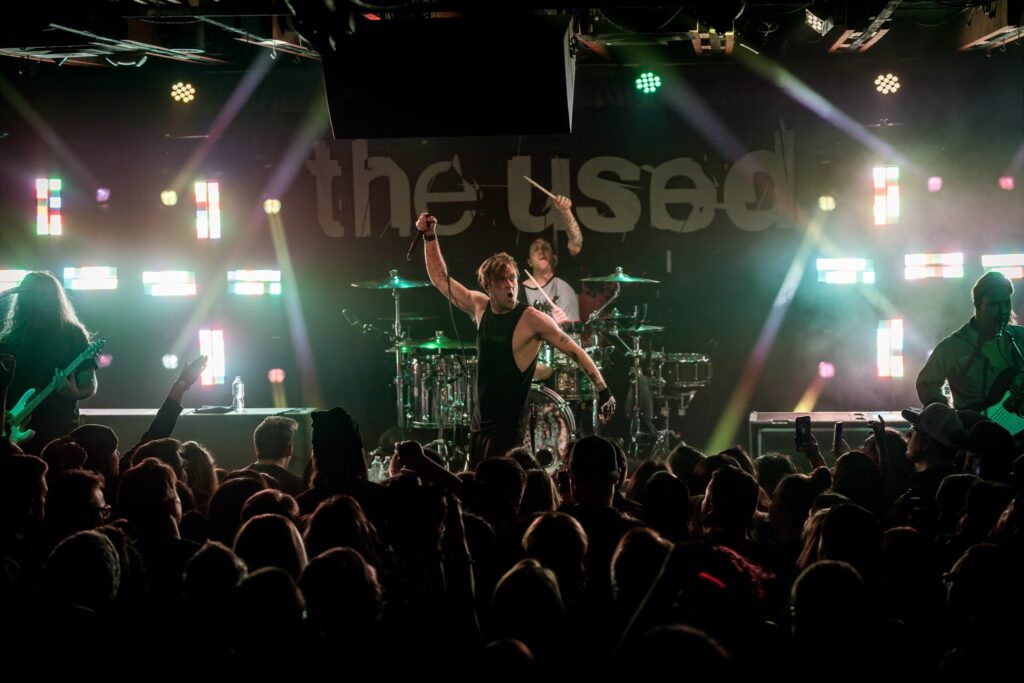 The Used performs at Crescent Ballroom in Phoenix, AZ on February 22, 2020.