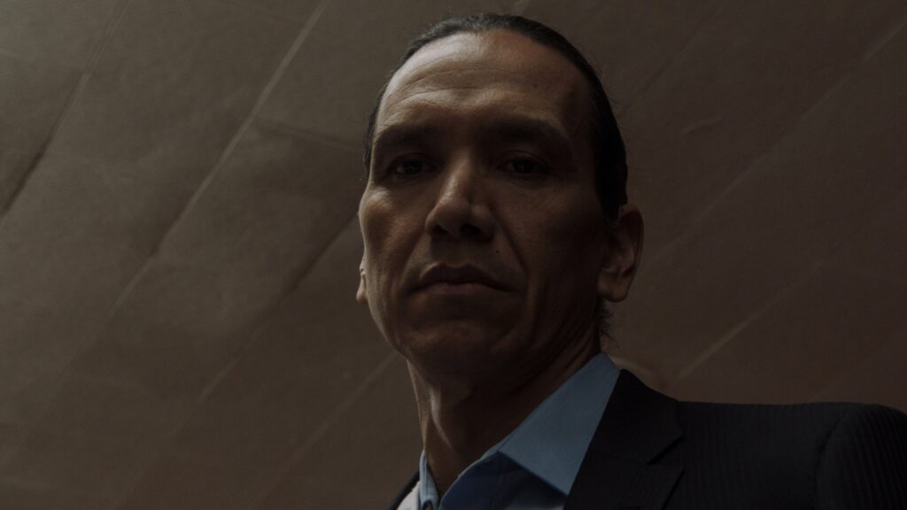 Michael Greyeyes appears in Wild Indian by Lyle Mitchell Corbine Jr, an official selection of the U.S. Dramatic Competition at the 2021 Sundance Film Festival. Courtesy of Sundance Institute | photo by Eli Born.