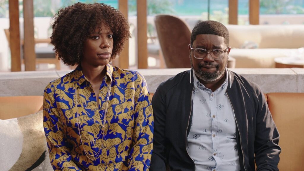 Yvonne Orji and Lil Rel Howery in VACATION FRIENDS