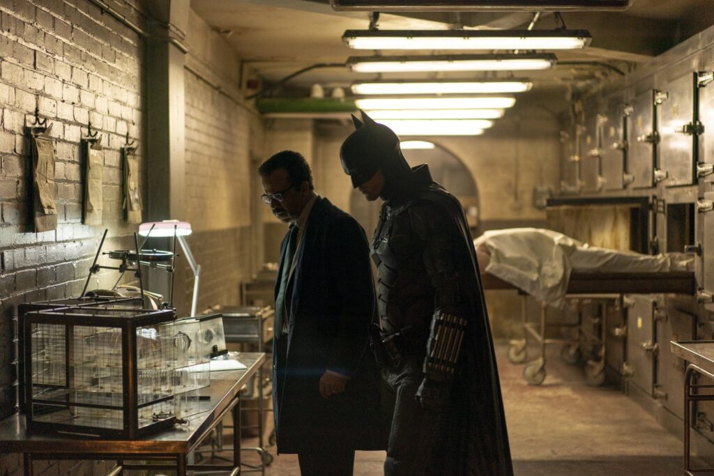 Jeffrey Wright and Robert Pattinson in THE BATMAN