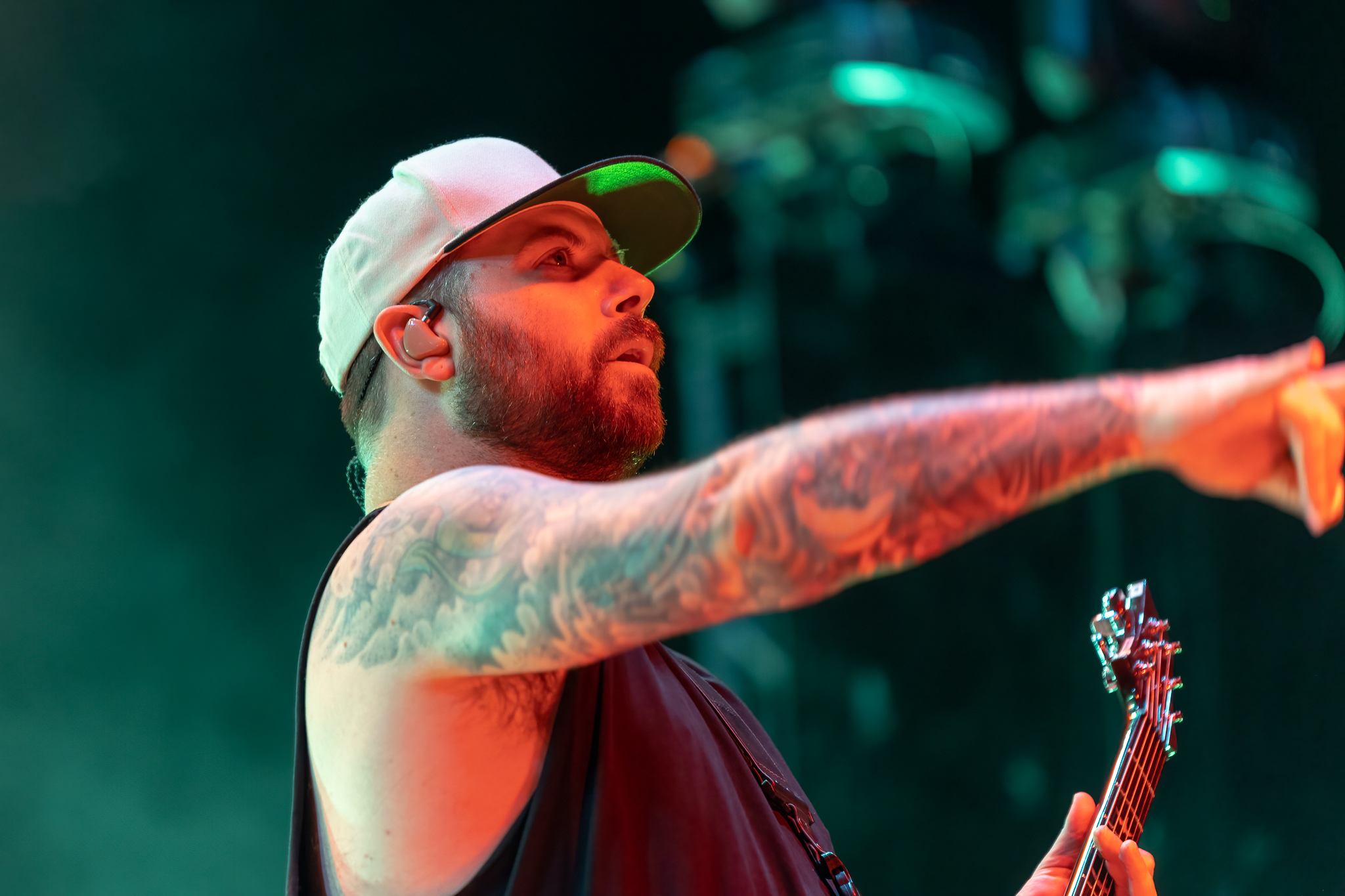A Day to Remember perform at Moda Center Theater of the Clouds in Portland, Oregon on October 10, 2022.