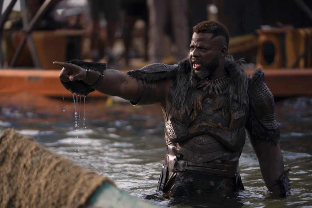 Winston Duke in BLACK PANTHER: WAKANDA FOREVER