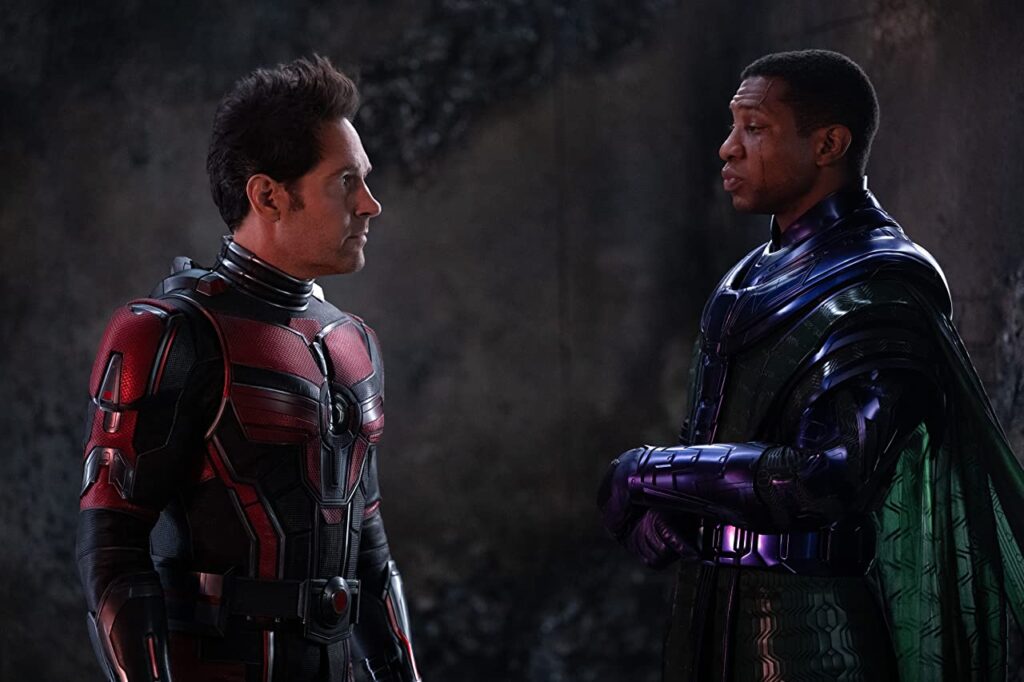 Paul Rudd and Jonathan Majors in Ant-Man and The Wasp: Quantumania