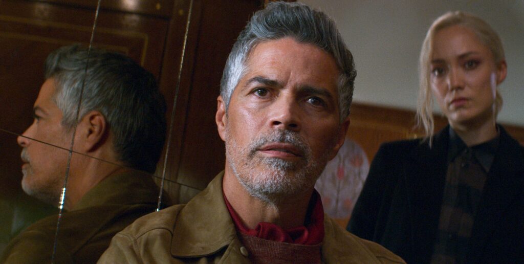 Esai Morales and Pom Klementieff in Mission: Impossible Dead Reckoning Part One from Paramount Pictures and Skydance.
