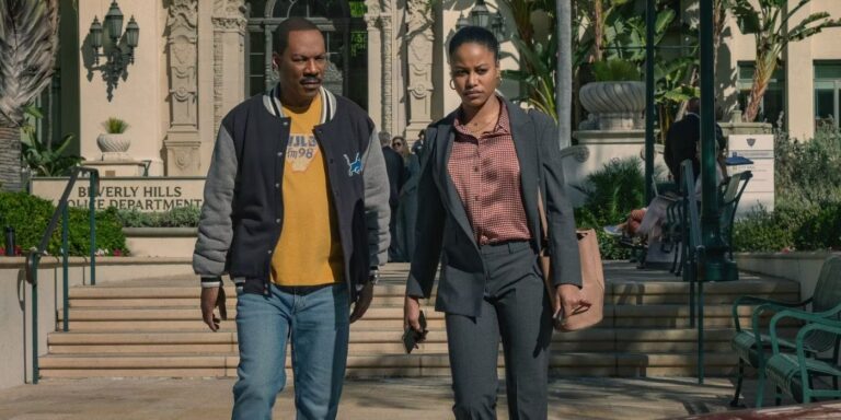 Eddie Murphy and Taylour Paige in BEVERLY HILLS COP: AXEL F