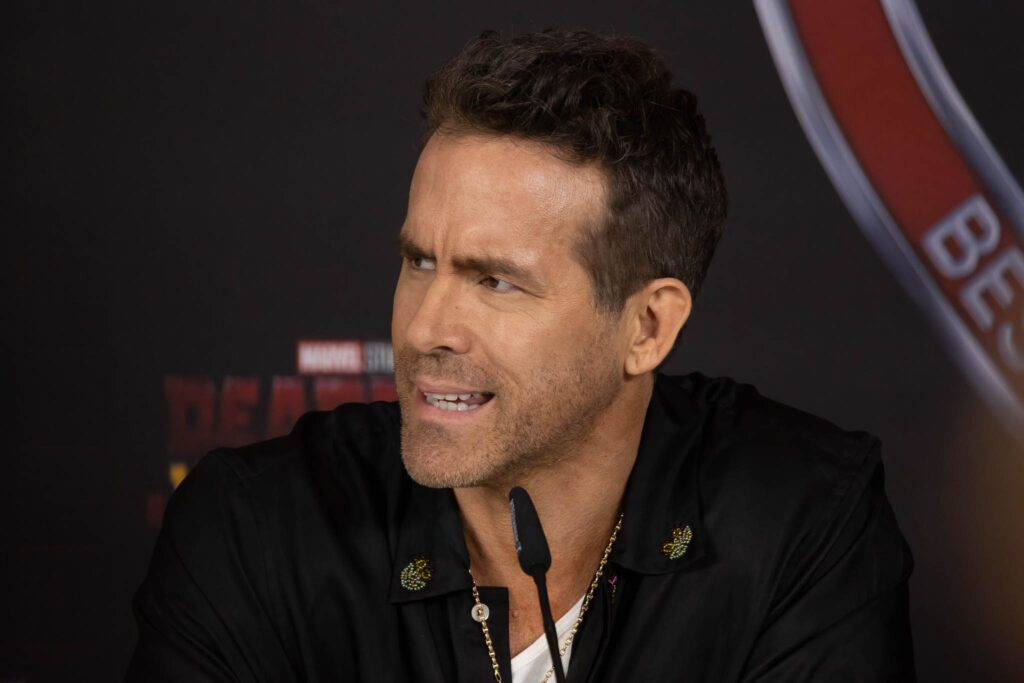 Ryan Reynolds at the DEADPOOL AND WOLVERINE press conference in Berlin. Photo by Brent Hankins