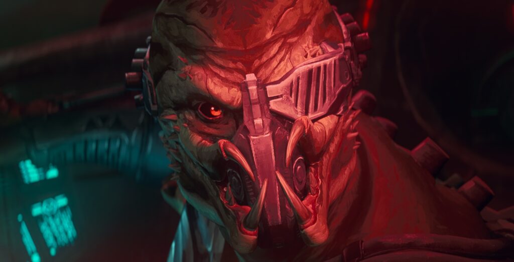 A scene still from 20th Century Studios' PREDATOR: KILLER OF KILLERS, exclusively on Hulu. Photo courtesy of 20th Century Studios. © 2025 20th Century Studios. All Rights Reserved.