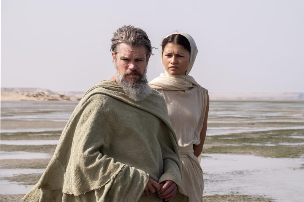 Matt Damon and Zendaya in THE ODYSSEY